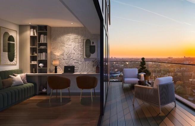Wrap around terrace