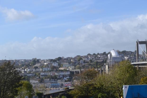 View towards Plymouth