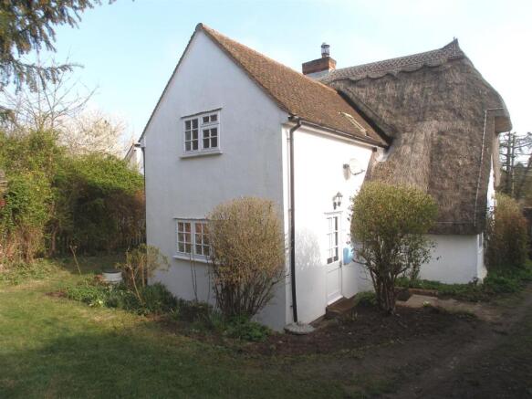 Rear view of cottage