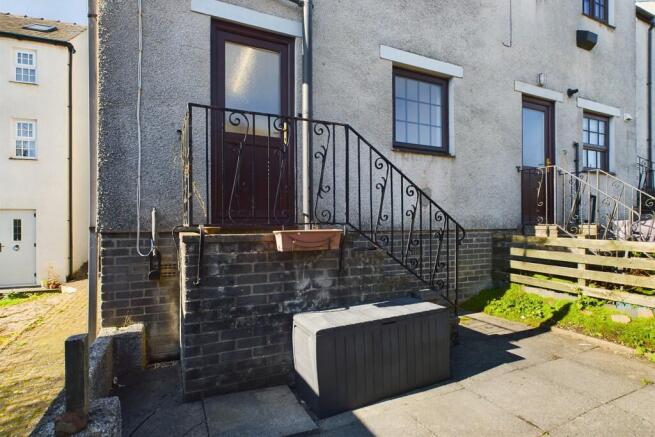 Rear patio area