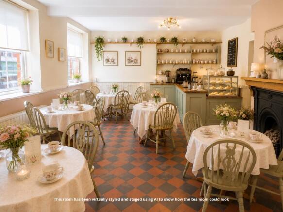 Tea room - AI Staged