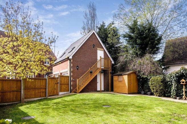 Rear of property