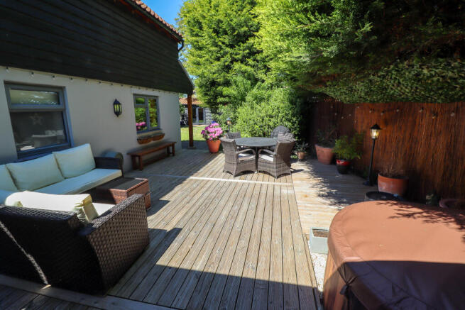 Decked sun patio