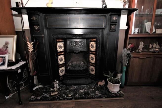 Dining room fireplace