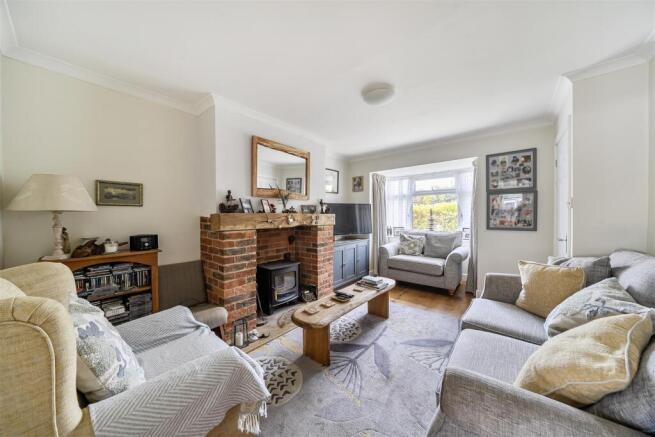 Living room with multifuel burner
