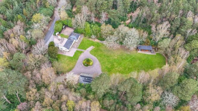 Drone footage of cottage