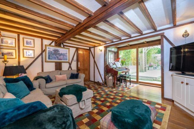 Sitting room open to music room