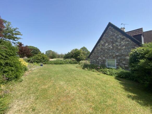 Lawn to side