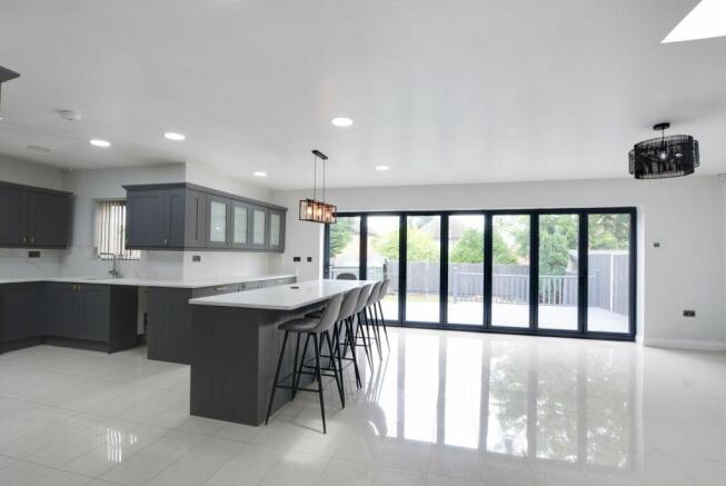 Open Plan Fitted Living Dining Kitchen