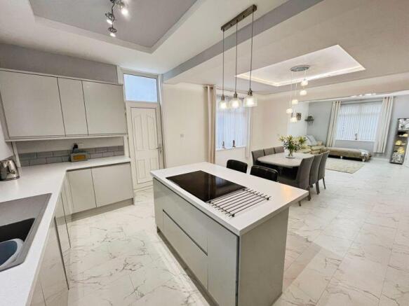 Kitchen to dining area