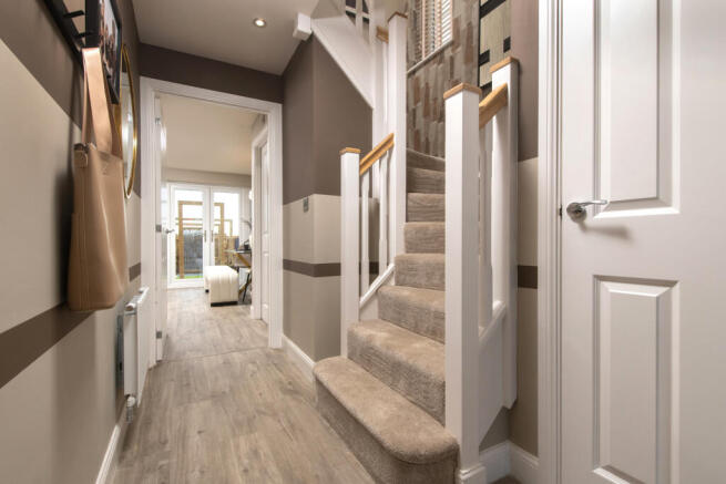 Inside view of Kingsley hallway