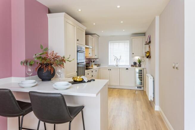 Kitchen inside the Wichelstray four bedroom home at Orchards Rise Wichelstowe