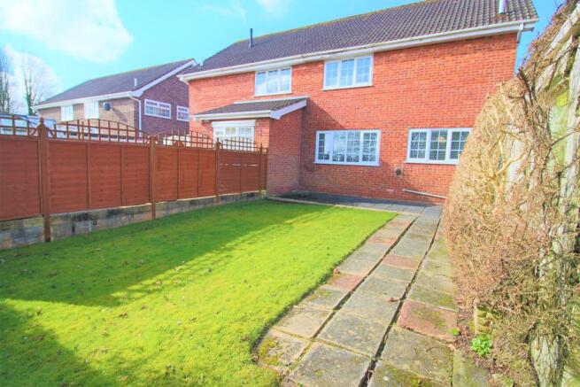 Rear of the property and garden