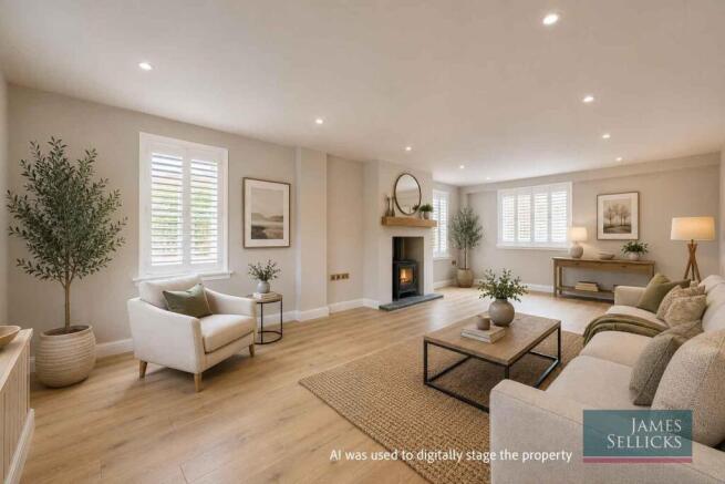 Sitting Room - - AI Digitally Staged
