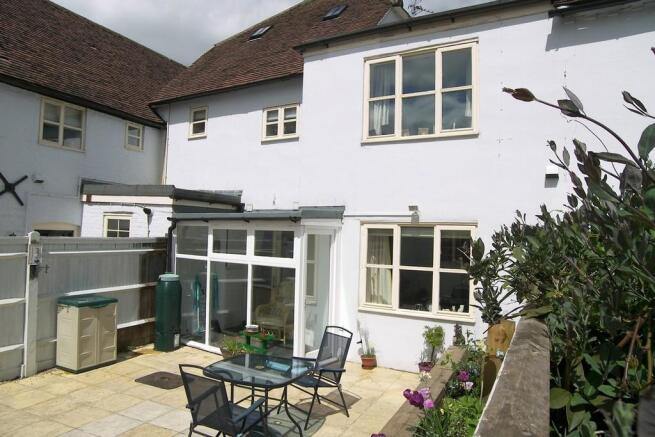 Rear elevation with private garden