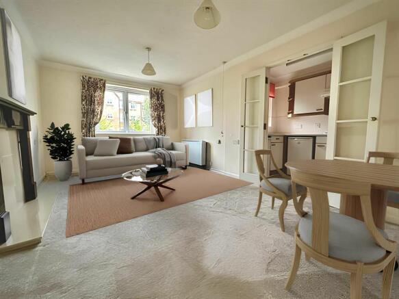 Virtually staged image - Reception Room