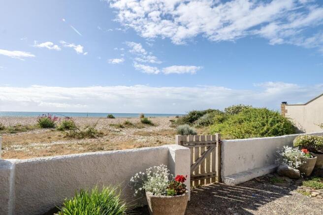 View of beach from Garden
