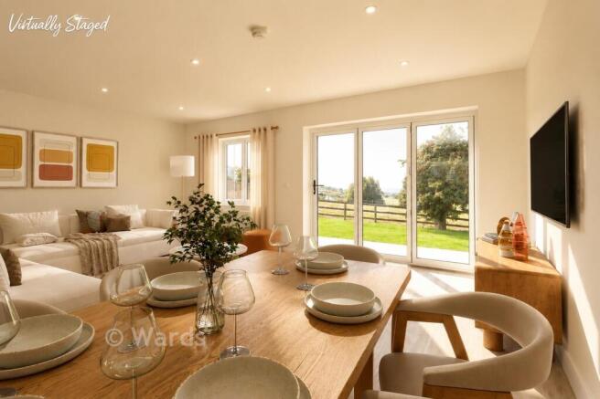 Staged Lounge Kitchen Diner