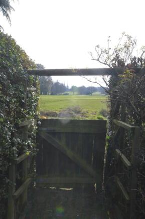 Gate to golf course