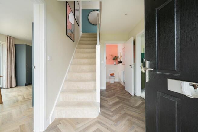 Welcoming central hallway