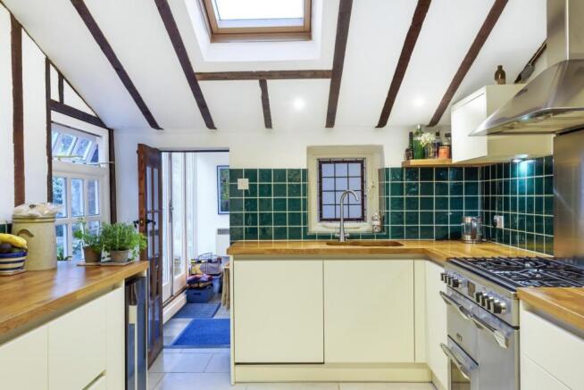 Kitchen leading to U