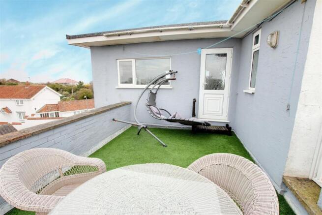 Penthouse rear terrace