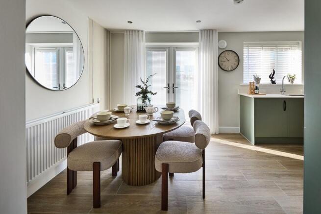 A sociable kitchen dining space for entertaining