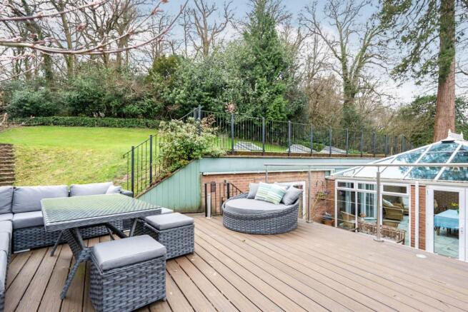 Decked sitting area