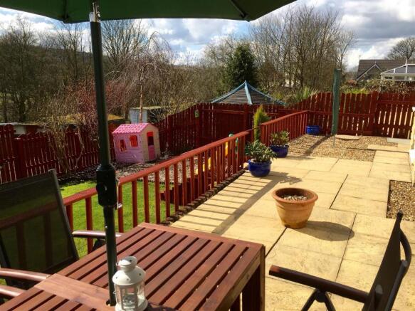 Rear patio & garden