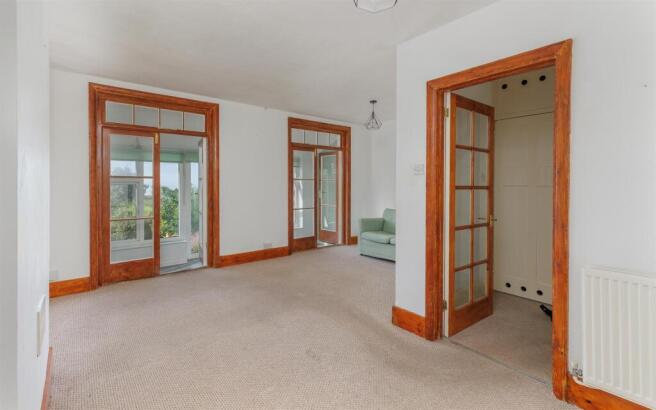 Sitting room leading to sun room