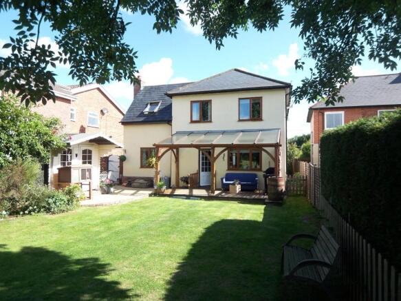 Rear of property