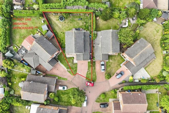 Aerial view of the property