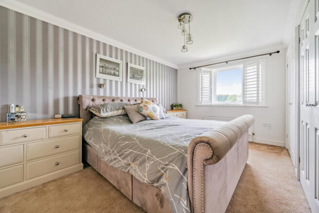 Bedroom 1 with views over field and woodland