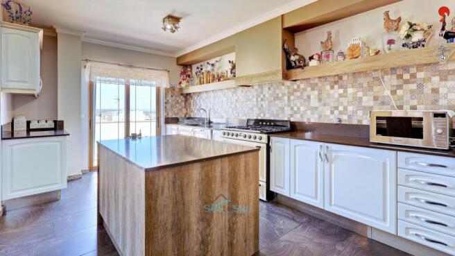 fitted kitchen with centre island