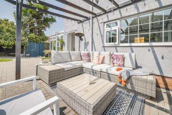 Terraced sitting area