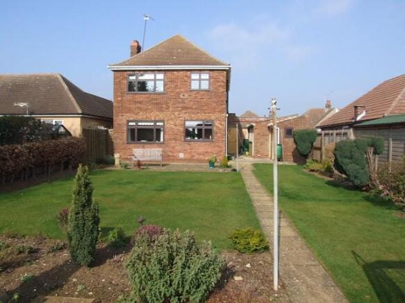 Rear of property
