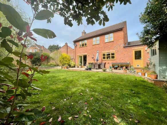 Enclosed, mature garden