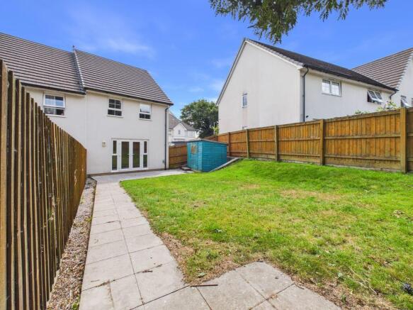garden and rear elevation