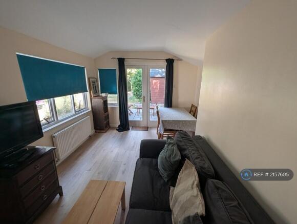 Living Room With a Double Sofa Bed