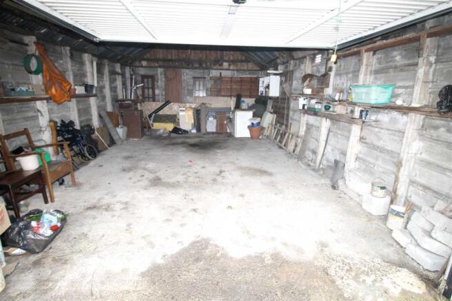 Inside garage