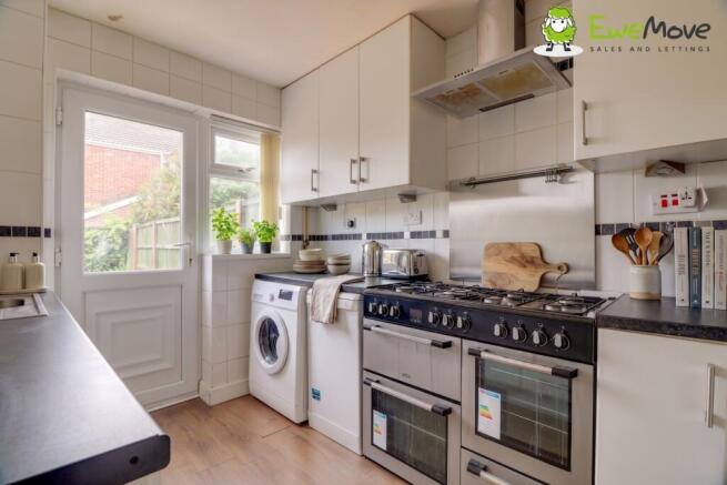 Kitchen (virtually staged) at Seaford Close by Ben