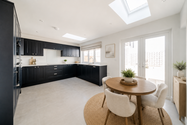 Virtual staging has been used in some images