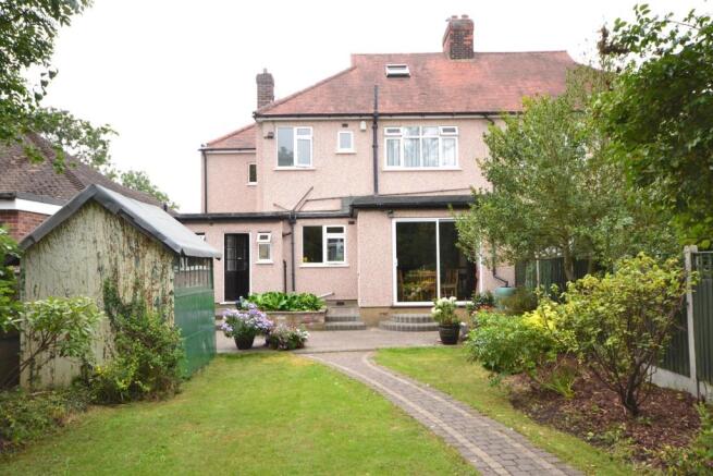 Rear of property