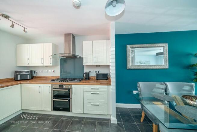 kitchen and dining area