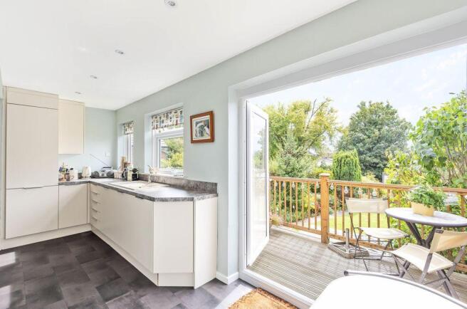 Kitchen & French Doors to deck