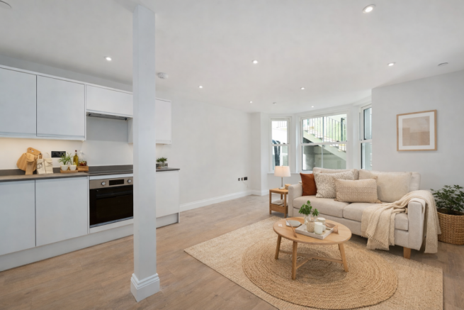 Open plan kitchen / living area