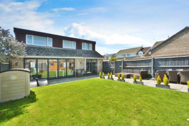 Rear view of property