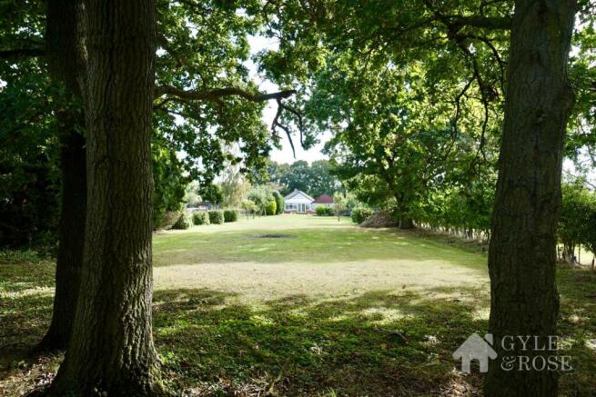 View from end of garden looking back at property