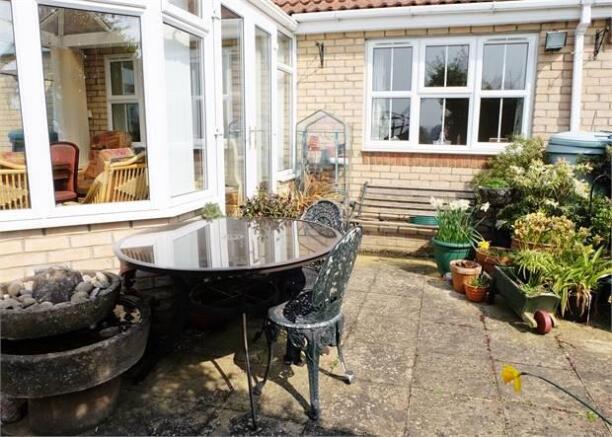 Paved patio