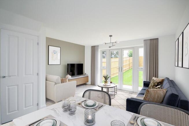 Living and dining room in a 3 bed Norbury